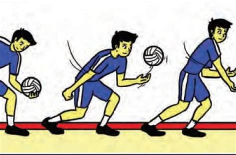 jelaskan langkah langkah melakukan servis bawah dalam permainan bola voli